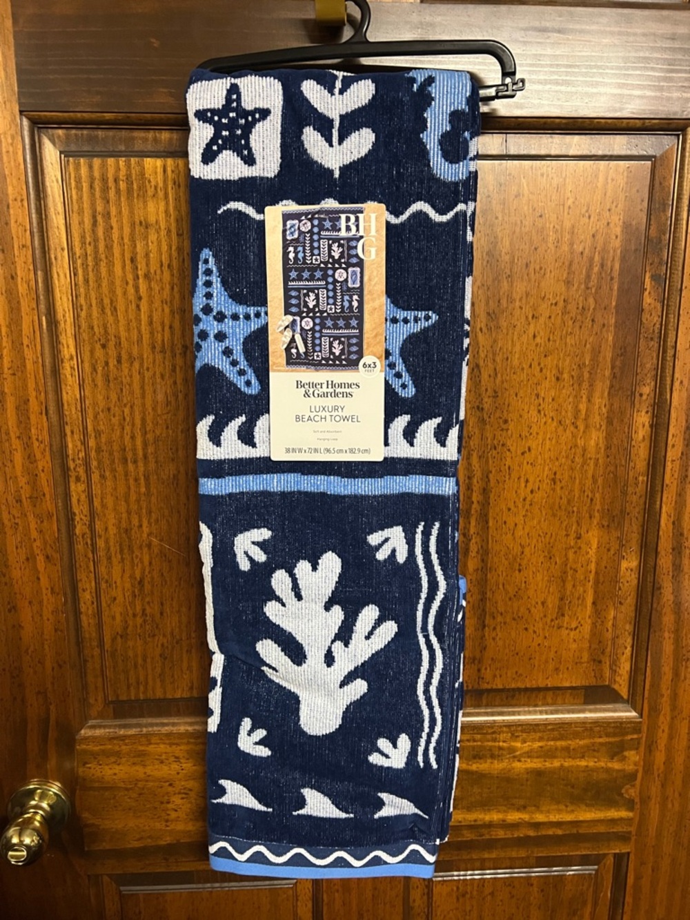 Nautical Themed Large Luxury Beach Towel